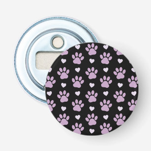 Décapsuleur Pattern of paws, Dog paws, Lilac paws, Hearts