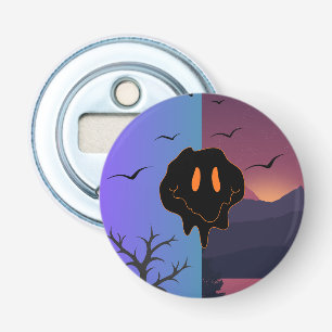 Décapsuleur Paysage Jour & Nuit Visage Sourire Fondant Psychéd