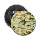 Décapsuleur Pêche scientifique vintage (Devant)