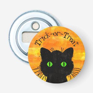 Décapsuleur Peek-A-Boo Chat noir Orange Trick-or-Treat