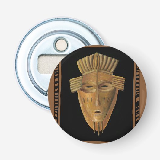 Décapsuleur Peinture africaine de masque par Chariklia Zarris (Devant)