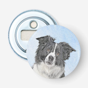 Décapsuleur Peinture Collie Bordure - Joli art original chien