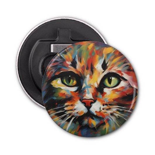 Décapsuleur Peinture de chats (Devant)