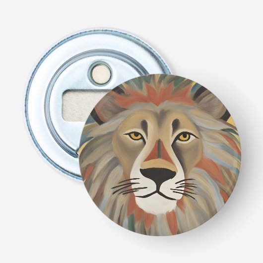 Décapsuleur Peinture de lion (Devant)