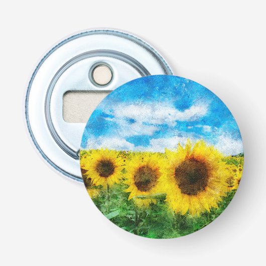 Décapsuleur Peinture de tournesols (Devant)