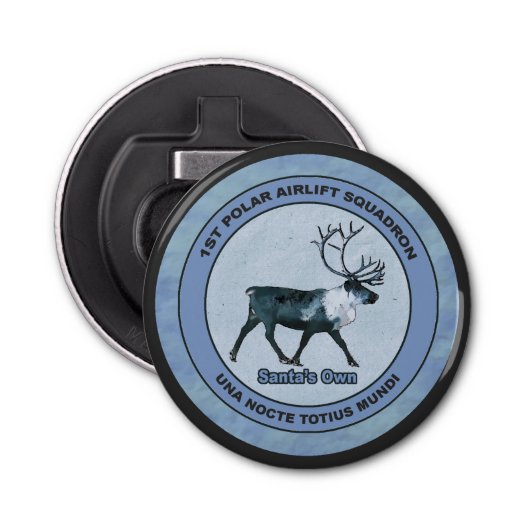Décapsuleur Père Noël 1er Polar Airlift Sqdn - Subduit (Devant)