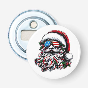 Décapsuleur Père Noël de Noël Patriotique/Américaine