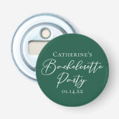 Décapsuleur Personalized Emerald Green Bachelorette Party (Devant)