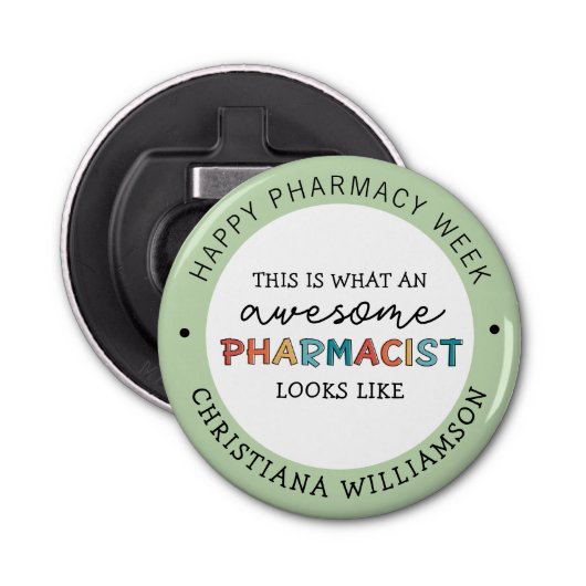 Décapsuleur Personnalisé Appréciation des pharmaciens Funny Ph (Devant)