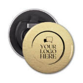 Décapsuleur Personnalisé simple entreprise propre or votre log (Devant)