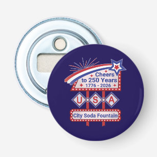 Décapsuleur Personnalisé USA 250–Marquise Rétro Patriotique