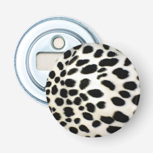 Décapsuleur Personnaliser fourrure dalmate Texture noir et bla