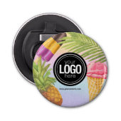 Décapsuleur Personnaliser l'artsy aquarelle thème crème glacée (Devant)