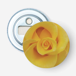 Décapsuleur Pétales de rose jaune romantiques