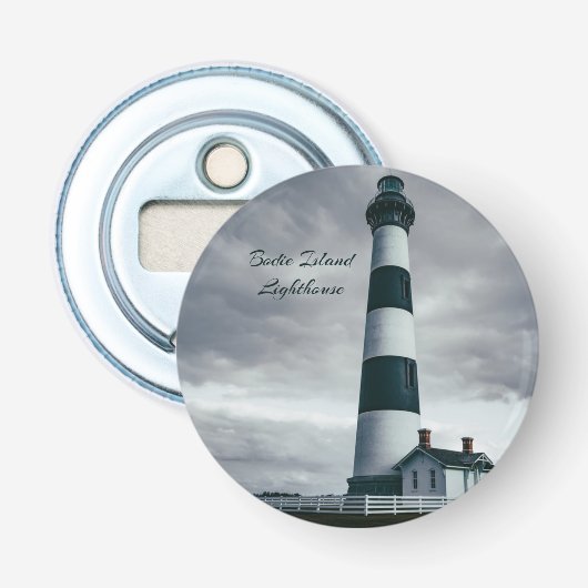 Décapsuleur Phare de Bodie Island noir et blanc (Devant)