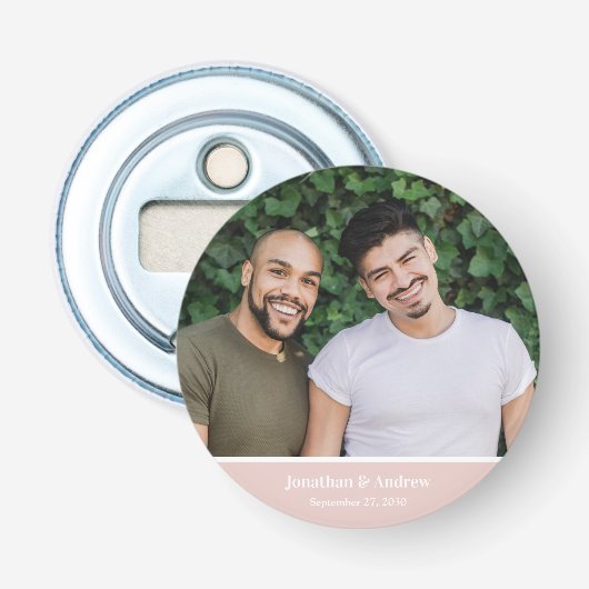 Décapsuleur Photo de mariage LGBTQ (Devant)