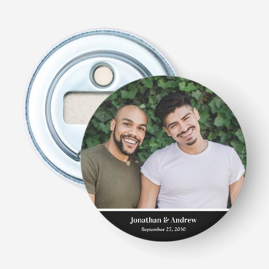 Décapsuleur Photo de mariage LGBTQ (Devant)