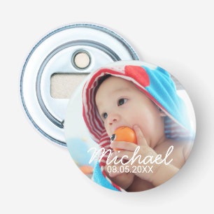 Décapsuleur Photo faite sur commande avec le nom et la date
