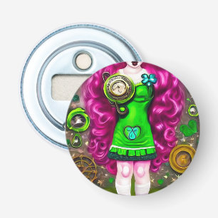 Décapsuleur Pink Hair St Patrick’s Day Doll