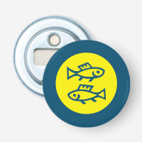 Pisces Horoscope Bleu Jaune Moderne Minimaliste