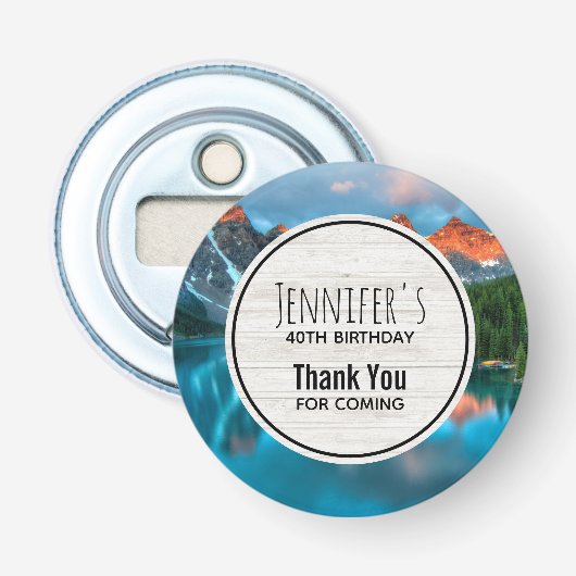 Décapsuleur Pittoresque Mountain & Lake Photographie Anniversa (Devant)