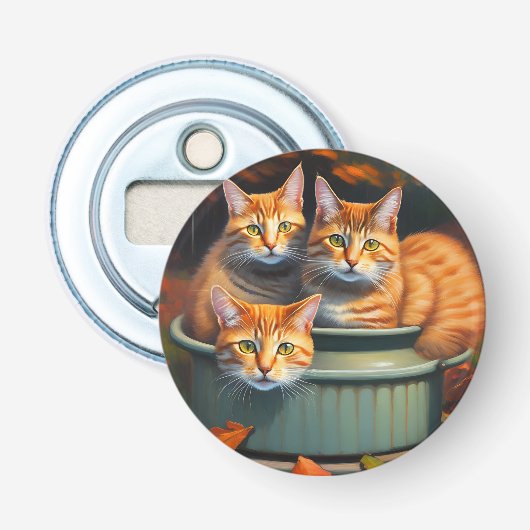 Décapsuleur Plantes de pots de chats de gingembre, ouverture d (Devant)