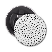 Décapsuleur Points dalmatiens, Points dalmatiens, Noir et Blan (Devant)