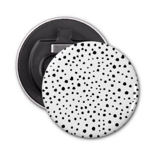 Décapsuleur Points dalmatiens, Points dalmatiens, Noir et Blan