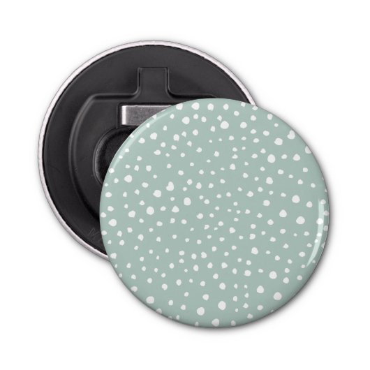 Décapsuleur Points Dalmatiens verts, Points Dalmatiens, Pots D (Devant)