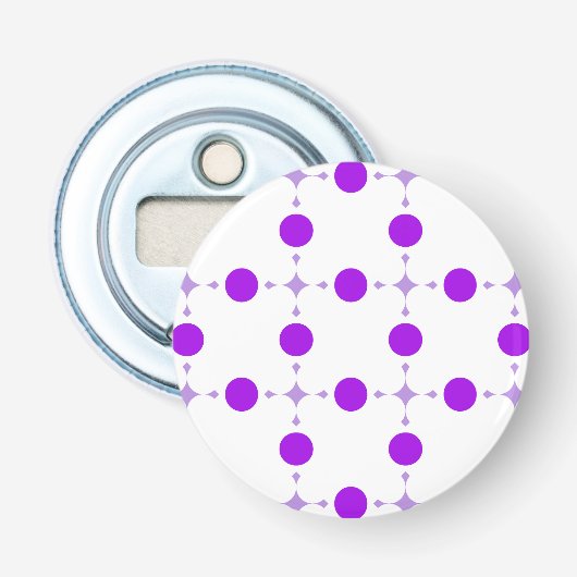 Décapsuleur Points violets, Motif à pois, Points, Pointillé (Devant)