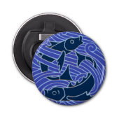 Décapsuleur Poisson Gras Baignade Océan Bleu Pêche (Devant)