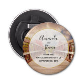 Décapsuleur Pont rustique en bois dans le Mariage campagnard M (Devant)