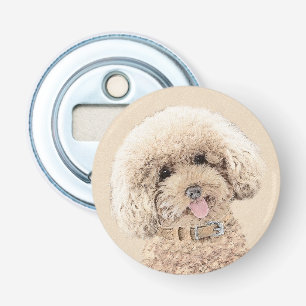 Décapsuleur Poodle Miniature Toy Apricot Crème Chien Brown Art