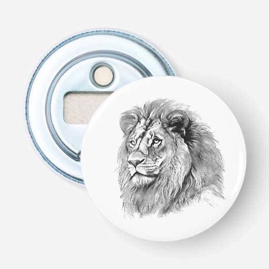 Décapsuleur Portrait Lion puissant (Devant)
