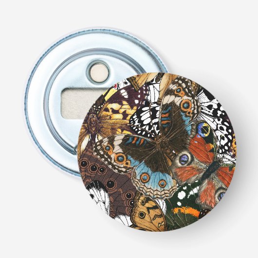 Décapsuleur Poster de animal. Ailes papillons. (Devant)