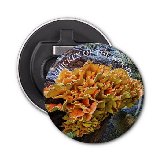 Décapsuleur Poulet orange du champignon des bois (Devant)