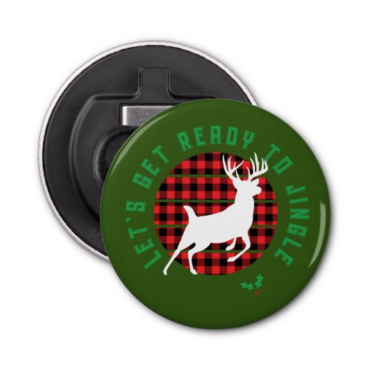 Décapsuleur "Préparons-nous à la jingle" Noël (Devant)