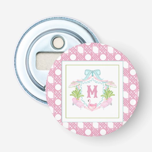 Décapsuleur Preppy Palm Beach Monogram Crest (Devant)