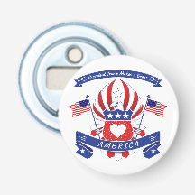 Président Trump Great America Bouton d'ouverture