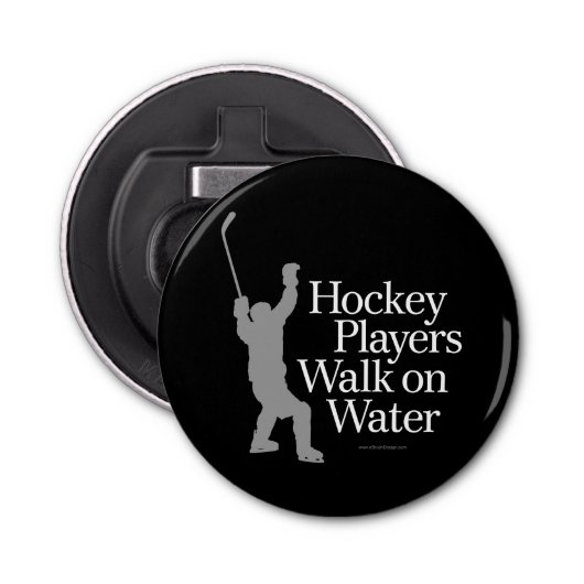 Décapsuleur Promenade de joueurs de hockey sur l'eau (Devant)