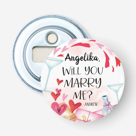 Décapsuleur Proposition de marriage | You Marry Me ? Custom (Devant)
