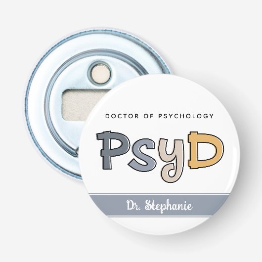 Décapsuleur Psychologue PsyD sur mesure (Devant)