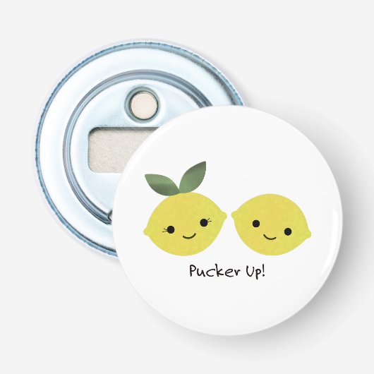 Décapsuleur Pucker up Cute Kawaii Lemons (Devant)