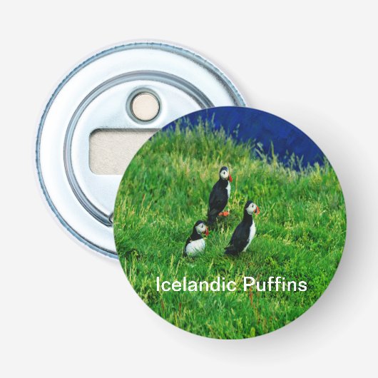 Décapsuleur Puffins islandais en été (Devant)