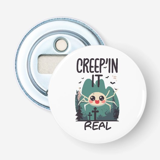 Décapsuleur Pun de l'araignée de Halloween Kawaii (Devant)