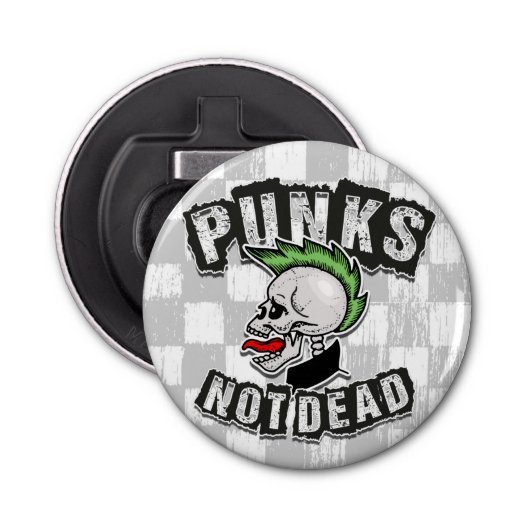 Décapsuleur Punks pas mort Mohawk Punk Rock Rocker (Devant)