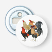 Décapsuleur Quatre gamecocks (Devant)