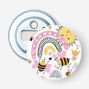 Décapsuleur Queen BEES Cute BFF, Baby Girl, Girly Toxits Rose