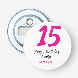 Décapsuleur quiencenera 15e anniversaire ajouter date année te