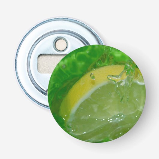 Décapsuleur Rafraîchissante Éclaboussure de Citron (Devant)